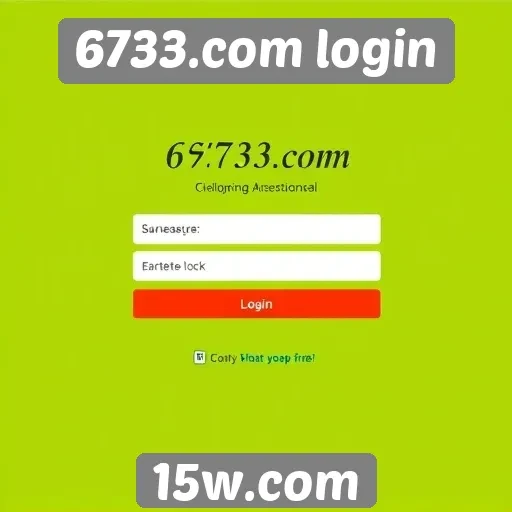 Informações sobre o processo de login no 6733.com
